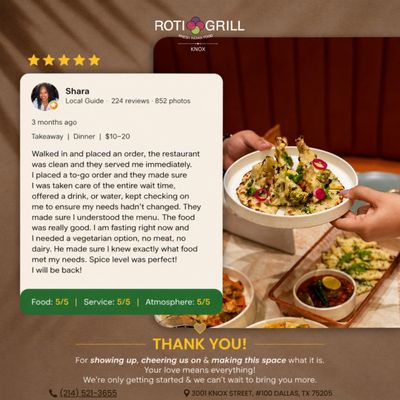 Menu photo 1 Roti Grill Dallas, TX