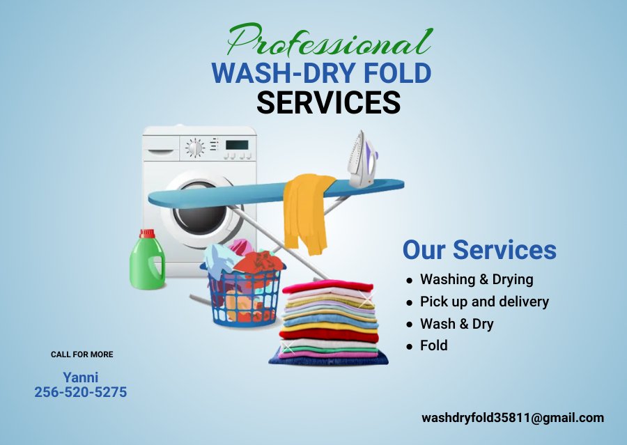 WASH DRY FOLD Request a Quote Huntsville, Alabama Laundromat Phone Number Yelp
