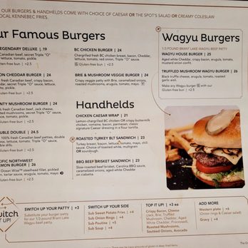 White Spot - Menu 2025 November - Breakfast & Brunch Near Me - Richmond, British Columbia