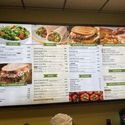 Menu board