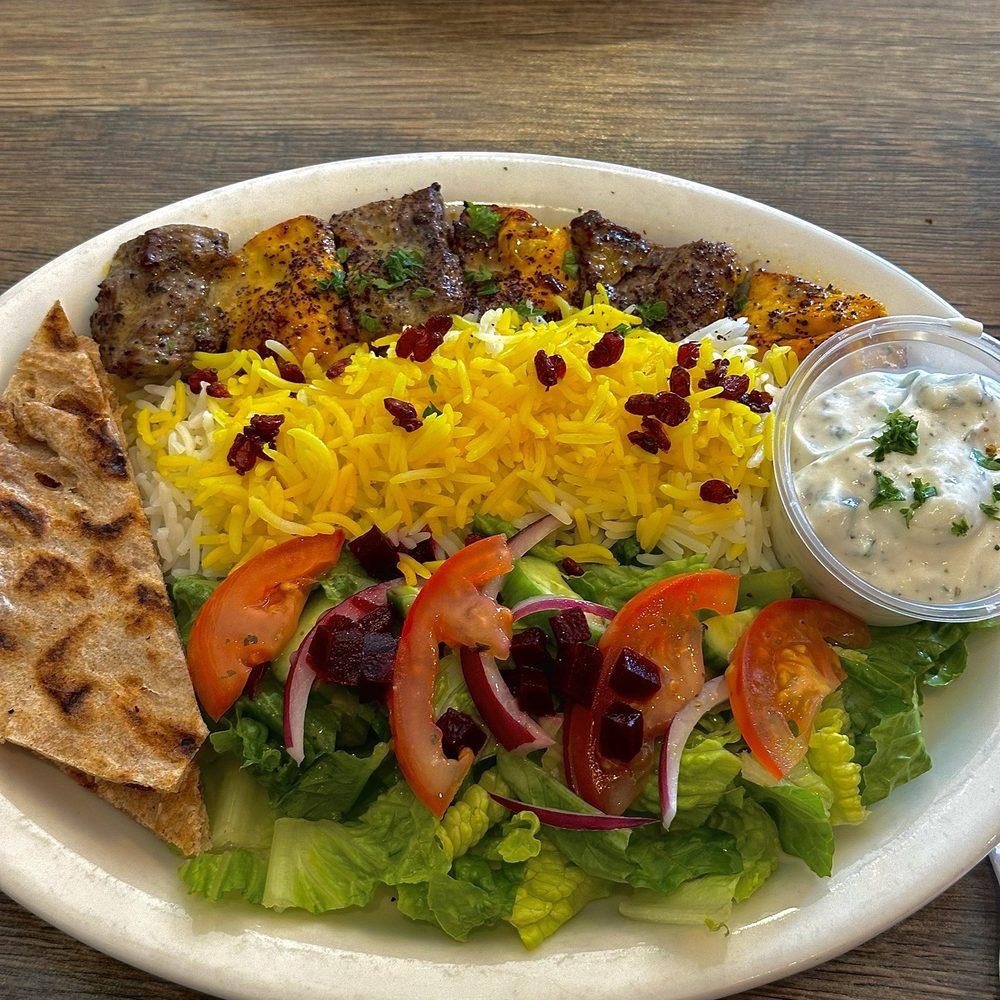 Lule kabob combo plate Lule kabob combo plate