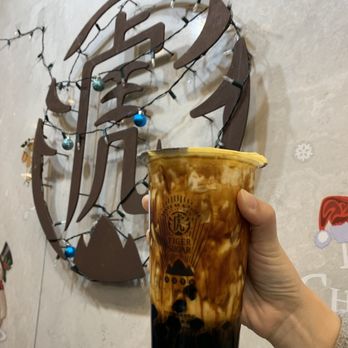 Tiger Sugar - Brown sugar boba milk with cream mousse - Bubble Tea Near Me - New York, New York Tiger Sugar - Brown sugar boba milk with cream mousse - Bubble Tea Near Me - New York, New York