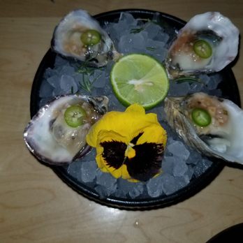 HATCH - We ended up ordering 12! During happy hour you can order each oyster separately. So get two and try it out! - Japanese Near Me - Los Angeles, California HATCH - We ended up ordering 12! During happy hour you can order each oyster separately. So get two and try it out! - Japanese Near Me - Los Angeles, California