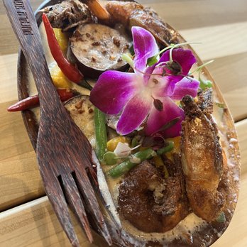Purple Roots - Ginataang kalabasa with shrimp - Filipino Near Me - Jacksonville, Florida