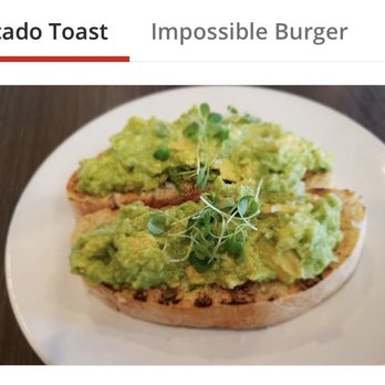 Heirloom Craft Kitchen - This is the avacado toast from a review 21 days ago. two separate pieces of bread. Not one piece cut in half. Reprehensible!! - New American Near Me - Indio, California Heirloom Craft Kitchen - This is the avacado toast from a review 21 days ago. two separate pieces of bread. Not one piece cut in half. Reprehensible!! - New American Near Me - Indio, California
