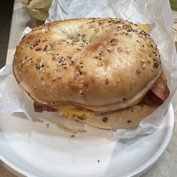 Sweetwaters Coffee & Tea - Egg, Cheese, & Bacon Bagel + turkey and extra egg - Coffee & Tea Near Me - Frisco, Texas Sweetwaters Coffee & Tea - Egg, Cheese, & Bacon Bagel + turkey and extra egg - Coffee & Tea Near Me - Frisco, Texas