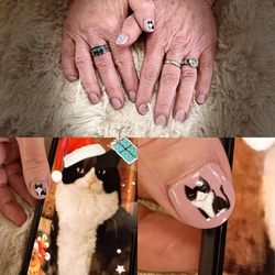 Bespoke Nails - Commemorating a beloved pet in nail art.