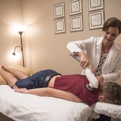 Percussion massage to relax muscle tension!