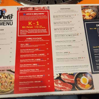 K-BBQ Woomadang - Menu as of December 2022 - Korean Near Me - Redmond, Washington K-BBQ Woomadang - Menu as of December 2022 - Korean Near Me - Redmond, Washington