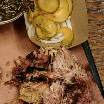 Lewis Barbecue - Pulled pork and the pickled veg - Barbeque Near Me - Charleston, South Carolina