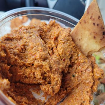 Damoori Kitchen - Muhammara spread with fried pita chip - Caterers Near Me - Seattle, Washington Damoori Kitchen - Muhammara spread with fried pita chip - Caterers Near Me - Seattle, Washington