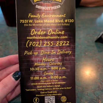 Northside Nathan's Pizza - Menu - Pizza Near Me - Las Vegas, Nevada Northside Nathan's Pizza - Menu - Pizza Near Me - Las Vegas, Nevada