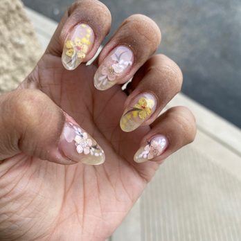 Pink Polish - im really not happy with how uneven my nails look, how thick they are. idk what to do but after these nails im never getting them done again - Nail Salons Near Me - Chandler, Arizona