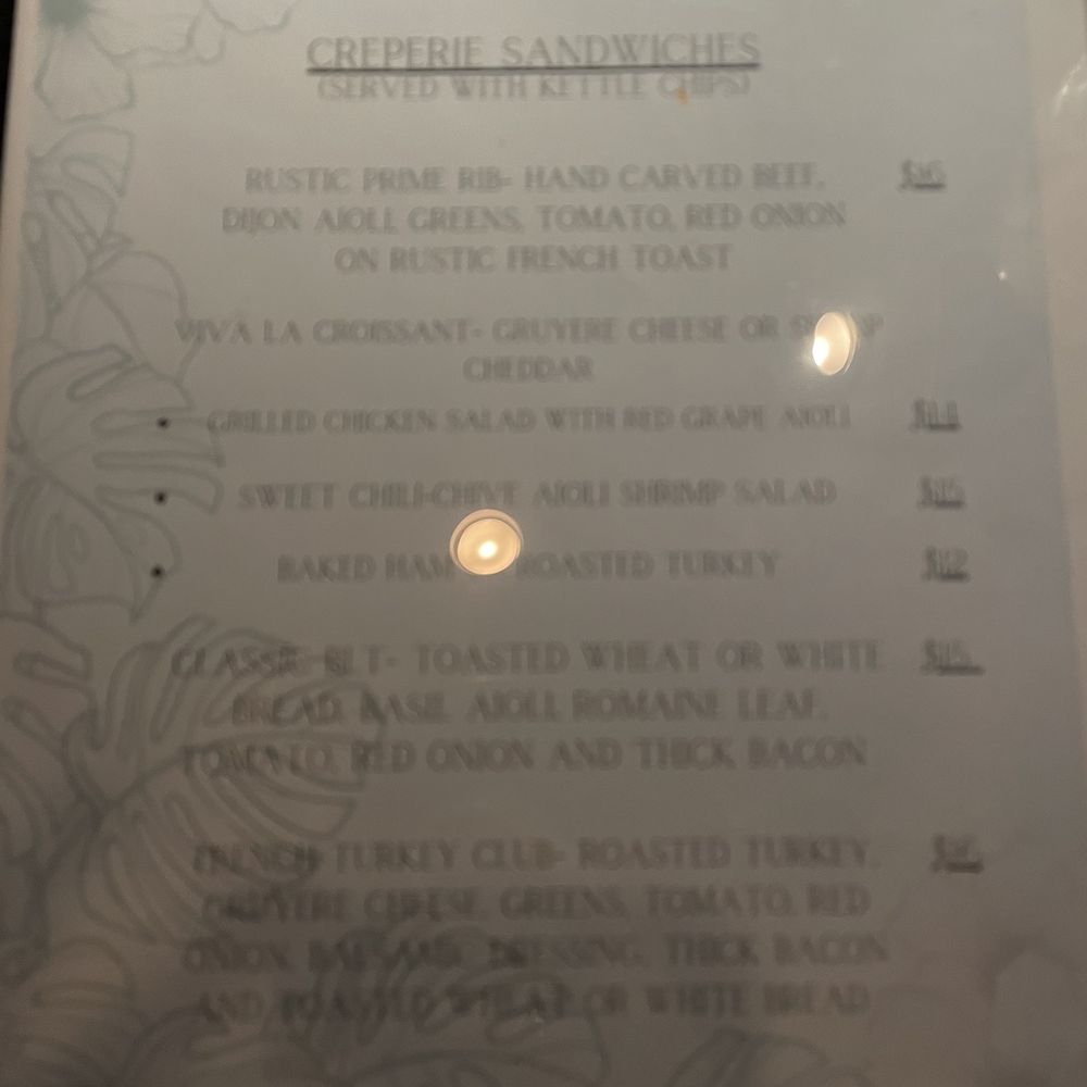 Maison Martinique - Lunch menu side 2 - French Near Me - Vero Beach, Florida Maison Martinique - Lunch menu side 2 - French Near Me - Vero Beach, Florida