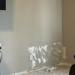 John cut even more of my wall on the left side of the picture and downwards almost trying to cut out the Sheetrock
