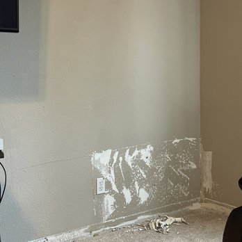 AAA Patchmen - John cut even more of my wall on the left side of the picture and downwards almost trying to cut out the Sheetrock - Drywall Installation & Repair Near Me - Escalon, California