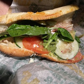 Subway - a sandwich with lettuce, tomato, and cucumber - Sandwiches Near Me - Satellite Beach, Florida