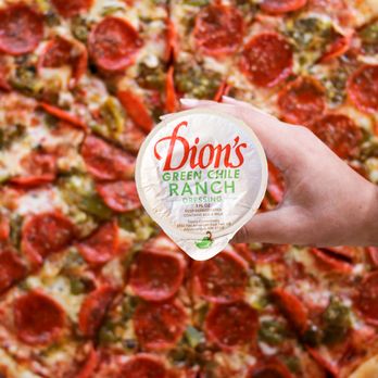 Dion's - Large 505 pizza with a side of green chile ranch. - Pizza Near Me - Albuquerque, New Mexico