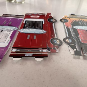 Ruby's Diner - Ruby paper cars - American Near Me - San Clemente, California Ruby's Diner - Ruby paper cars - American Near Me - San Clemente, California