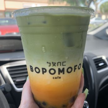 Bopomofo Cafe - Carrot Matcha Latte with Boba - Bubble Tea Near Me - San Gabriel, California Bopomofo Cafe - Carrot Matcha Latte with Boba - Bubble Tea Near Me - San Gabriel, California