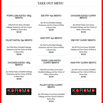 Koromo - Wow -- now we can order take out from Koromo Hawaii! - Japanese Near Me - Aiea, Hawaii