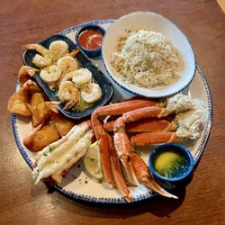 Red Lobster - Ultimate Feast with Garlic Shrimp Scampi, Lobster Tail, Crab Legs, and Walt's Favorite Shrimp