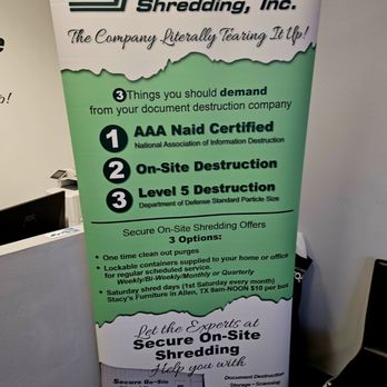 Secure On-Site Shredding - Inside - Shredding Services Near Me - Richardson, Texas Secure On-Site Shredding - Inside - Shredding Services Near Me - Richardson, Texas