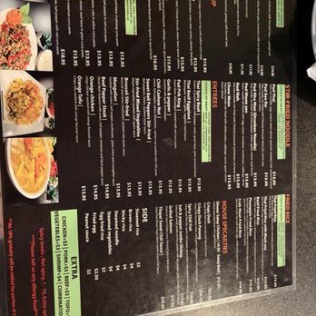 Thai Food Kitchen - Menu as of 5/10 - Thai Near Me - Henderson, Nevada