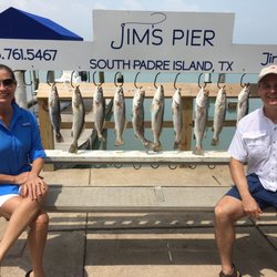 Jim's Pier - Trout bite is on !