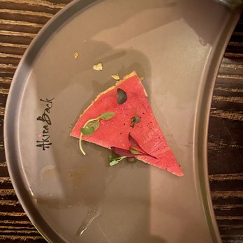 Yellowtail Japanese Restaurant & Lounge - Akira Back Tuna Pizza Slice - Japanese Near Me - Las Vegas, Nevada Yellowtail Japanese Restaurant & Lounge - Akira Back Tuna Pizza Slice - Japanese Near Me - Las Vegas, Nevada