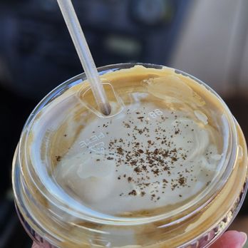 Mandarin Coffee Stand - Vienna latte...looks sweet but it's really strong and bitter. The cream is not sweet at all. - Coffee & Tea Near Me - Pasadena, California