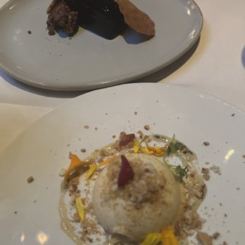 Barolo Grill - Tasting menu dessert : cheesecake and chocolate mousse - Italian Near Me - Denver, Colorado
