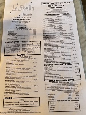 Menu photo 4 La Stella Pizzeria Norwich, CT Menu photo 4 La Stella Pizzeria Norwich, CT