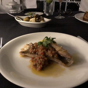 The 130 Club - Sea bass and the grilled artichoke - Steakhouses Near Me - Tenafly, New Jersey The 130 Club - Sea bass and the grilled artichoke - Steakhouses Near Me - Tenafly, New Jersey