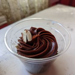 Flourless chocolate cake with almond sea salt
