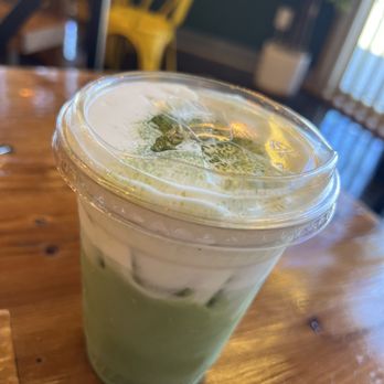 Cafe HwaSan - Cloud Matcha Latte - Korean Near Me - Plano, Texas