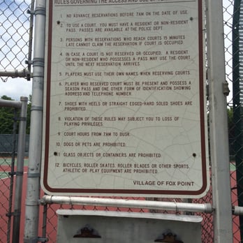 Indian Creek Park - Four tennis courts - Parks Near Me - Fox Point, Wisconsin Indian Creek Park - Four tennis courts - Parks Near Me - Fox Point, Wisconsin