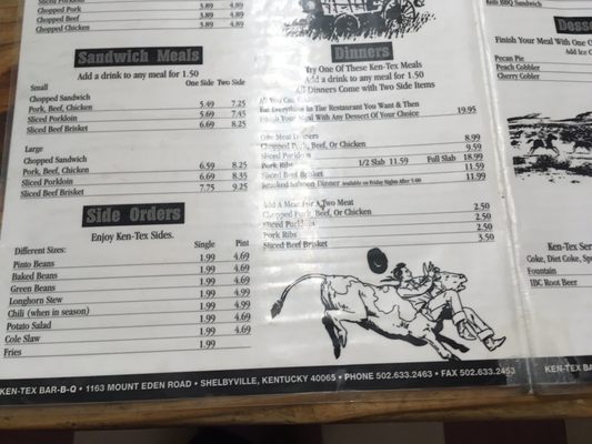 Menu photo 2 Ken-Tex Bar-B-Q Shelbyville, KY