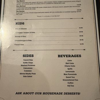 O'Huids Gaelic Pub - Menu - Irish Pub Near Me - Lancaster, Ohio