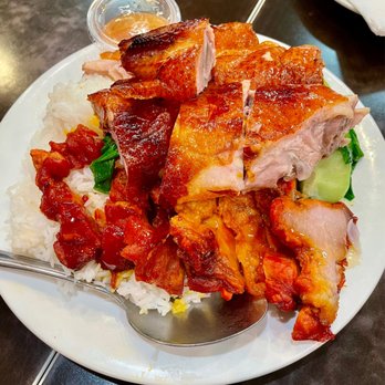 Ichi Ramen - BBQ Pork and Roast Duck Rice ($15.95) - Ramen Near Me - San Bruno, California