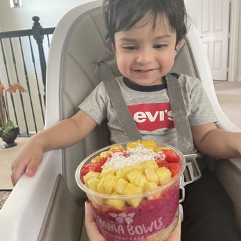 Bahia Bowls - The Pitaya Bowl with my happy son :) - Acai Bowls Near Me - Boynton Beach, Florida Bahia Bowls - The Pitaya Bowl with my happy son :) - Acai Bowls Near Me - Boynton Beach, Florida
