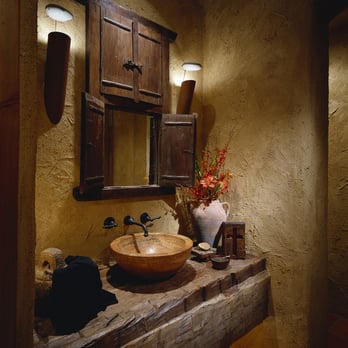 DESIGNorigins - Custom Powder Room Organic/Ethnic Style Residence from Design to Finish. - Interior Design Near Me DESIGNorigins - Custom Powder Room Organic/Ethnic Style Residence from Design to Finish. - Interior Design Near Me