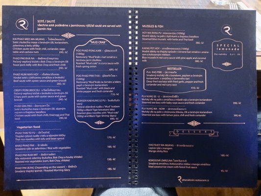 Menu photo 2 RattanaKosin Thai Prague, PR