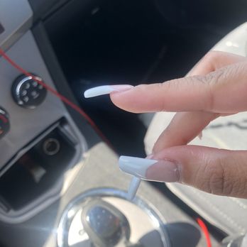 L' Amour Nails & Spa - Acrylic was applied thick and not drill filed evenly. - Nail Salons Near Me - Manteca, California L' Amour Nails & Spa - Acrylic was applied thick and not drill filed evenly. - Nail Salons Near Me - Manteca, California