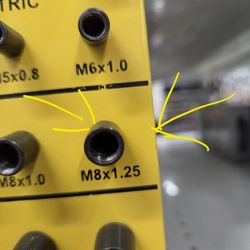 Crown Ace Hardware - Bolt sizer to make sure you have the correct bolt.