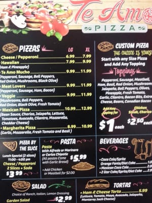 Menu photo 8 Te Amo Pizza Bell, CA