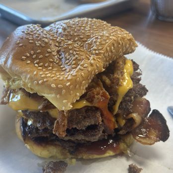 Brgr Stop - Cow boy smash burger. - Burgers Near Me - Coconut Creek, Florida