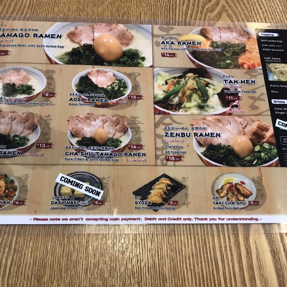 Maruhachi Ra-men - Menu September 2019 - Ramen Near Me - Burnaby, British Columbia Maruhachi Ra-men - Menu September 2019 - Ramen Near Me - Burnaby, British Columbia