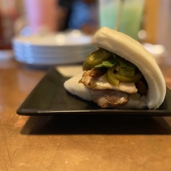 Shibu Ramen - a close up of a bun on a plate - Ramen Near Me - Kent, Washington