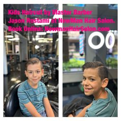 New Man Hair Salon - Kids Haircut by Master Barber Jason Rostami at Newman Hair Salon. 
Book Online: www.NewmanHairSalon.com